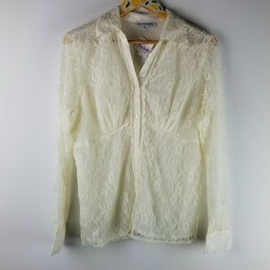 NEW Lace Claudia Richard Blouse L